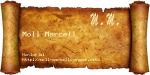 Moll Marcell névjegykártya